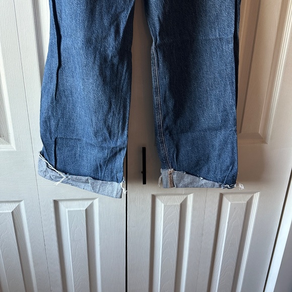 American Eagle Baggy Wide Leg Jeans | 10 Short | 100% Cotton - Picture 2 of 3